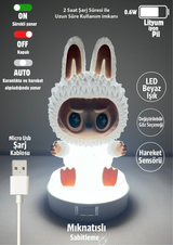 Labubu Gece Lambası | Dekoratif Işık & Masa Aksesuarı