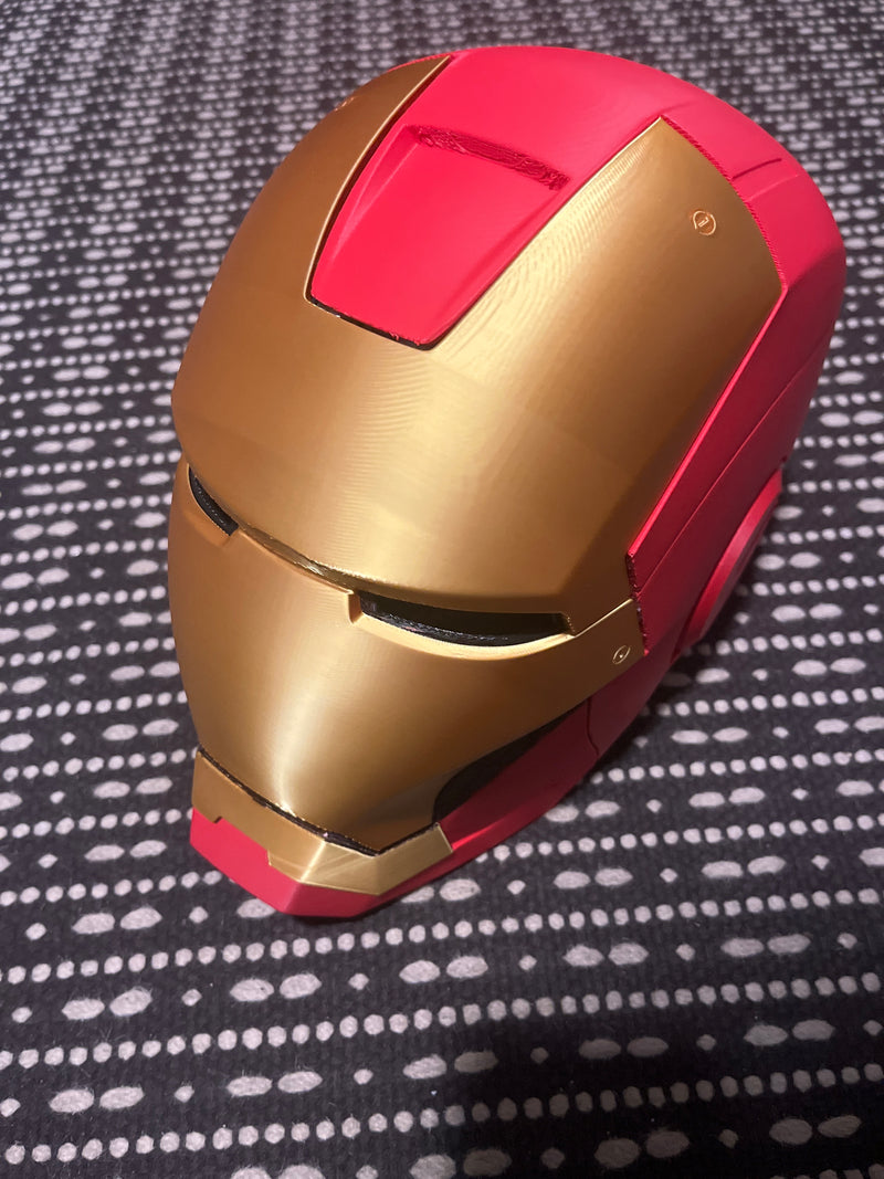 Iron Man Helmet – 3D Baskı Dekoratif & Cosplay Kask | Marvel Esinli Koleksiyon Ürünü