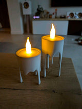 Yüzen Damlayan Mum – LED Tealight Tutucu (Cadılar Bayramı Temalı) (2’li Set)