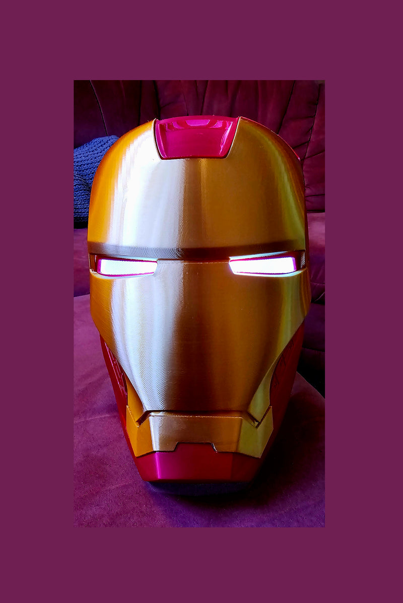 Iron Man Helmet – 3D Baskı Dekoratif & Cosplay Kask | Marvel Esinli Koleksiyon Ürünü