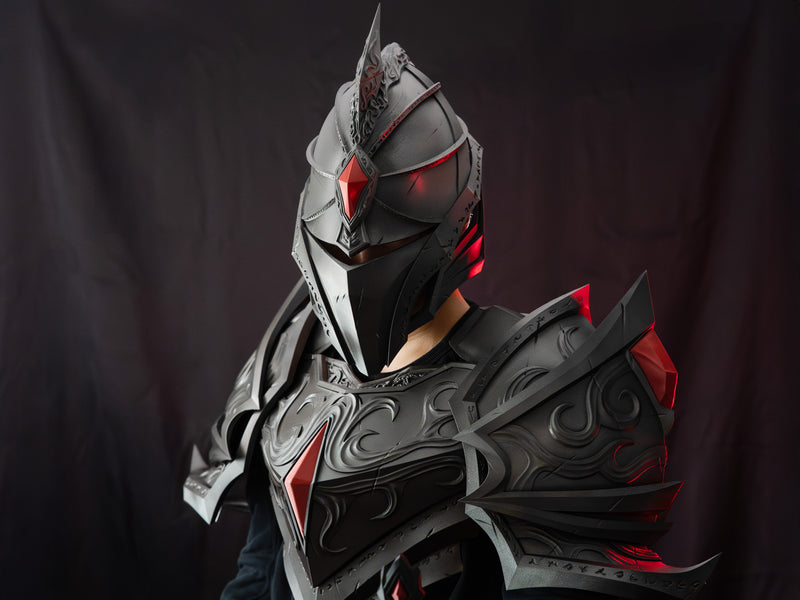 Crimson Shadow – Kara Şövalye Zırh Seti (MW Heroes Serisi)