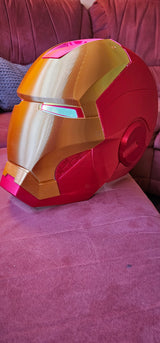 Iron Man Helmet – 3D Baskı Dekoratif & Cosplay Kask | Marvel Esinli Koleksiyon Ürünü