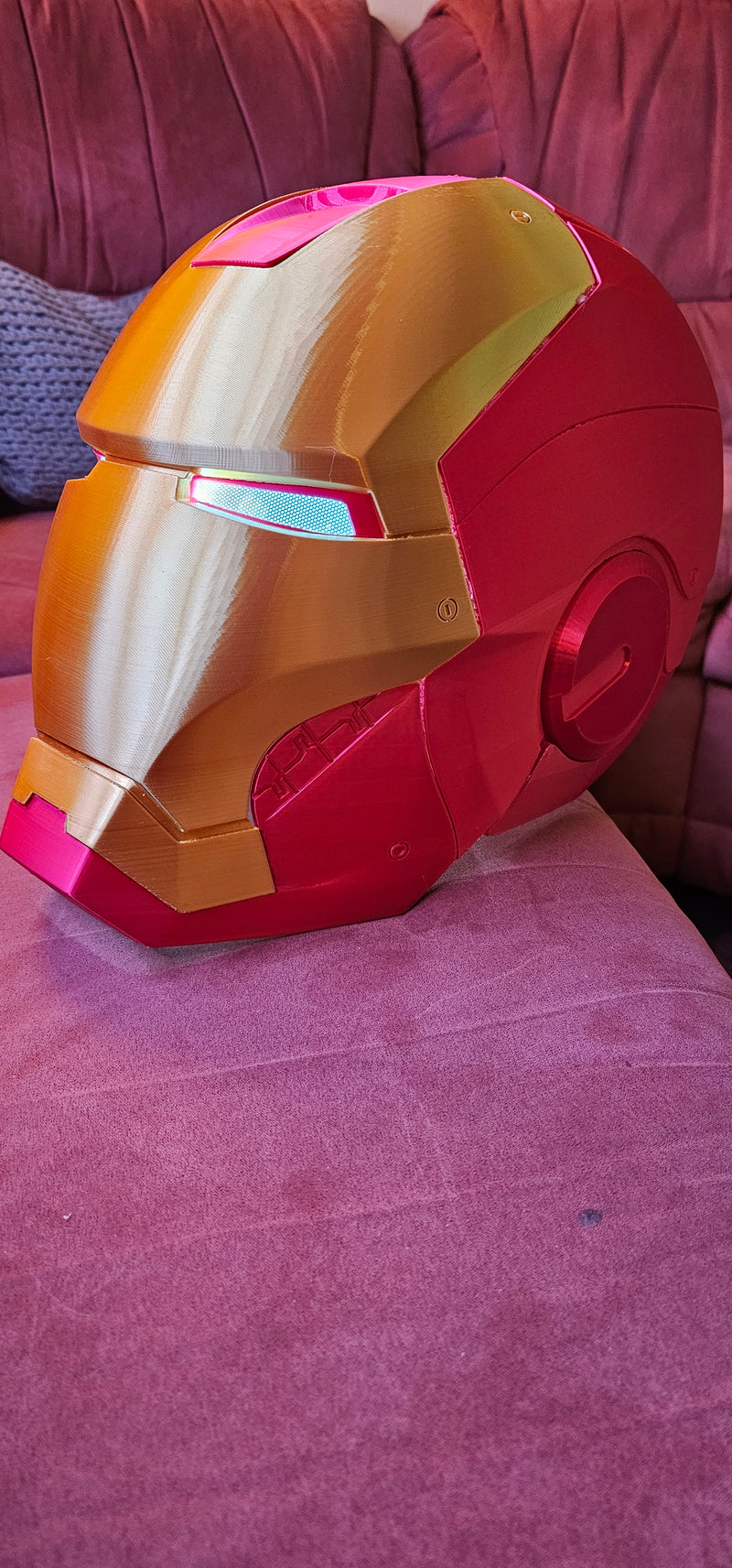 Iron Man Helmet – 3D Baskı Dekoratif & Cosplay Kask | Marvel Esinli Koleksiyon Ürünü