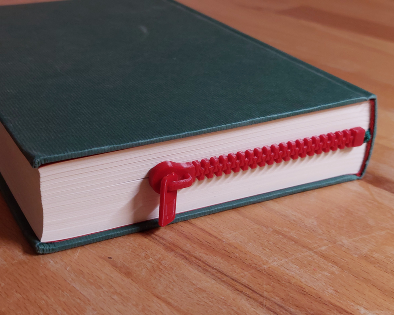 Fermarkaç – 3D Baskı Fermuar Tasarımlı Kitap Ayracı (3’lü Set)