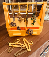 ZarifÇekmece – Çok Amaçlı Askılı & Çekmeceli Takı Standı (Küpe, Yüzük, Kolye)