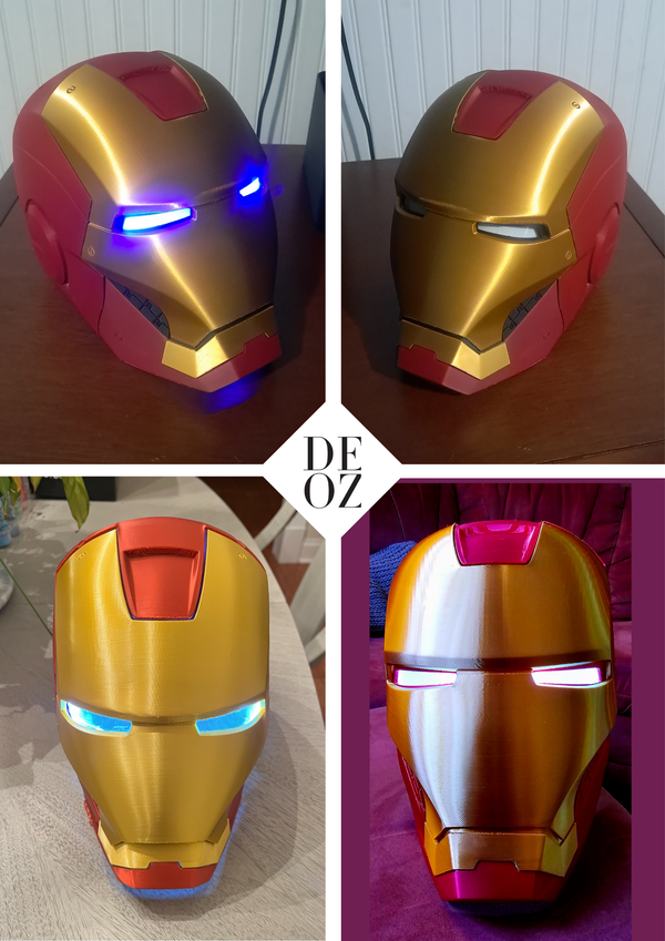 Iron Man Helmet – 3D Baskı Dekoratif & Cosplay Kask | Marvel Esinli Koleksiyon Ürünü
