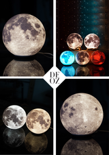 Ay Işığı Dokulu Dekoratif LED Gece Lambası