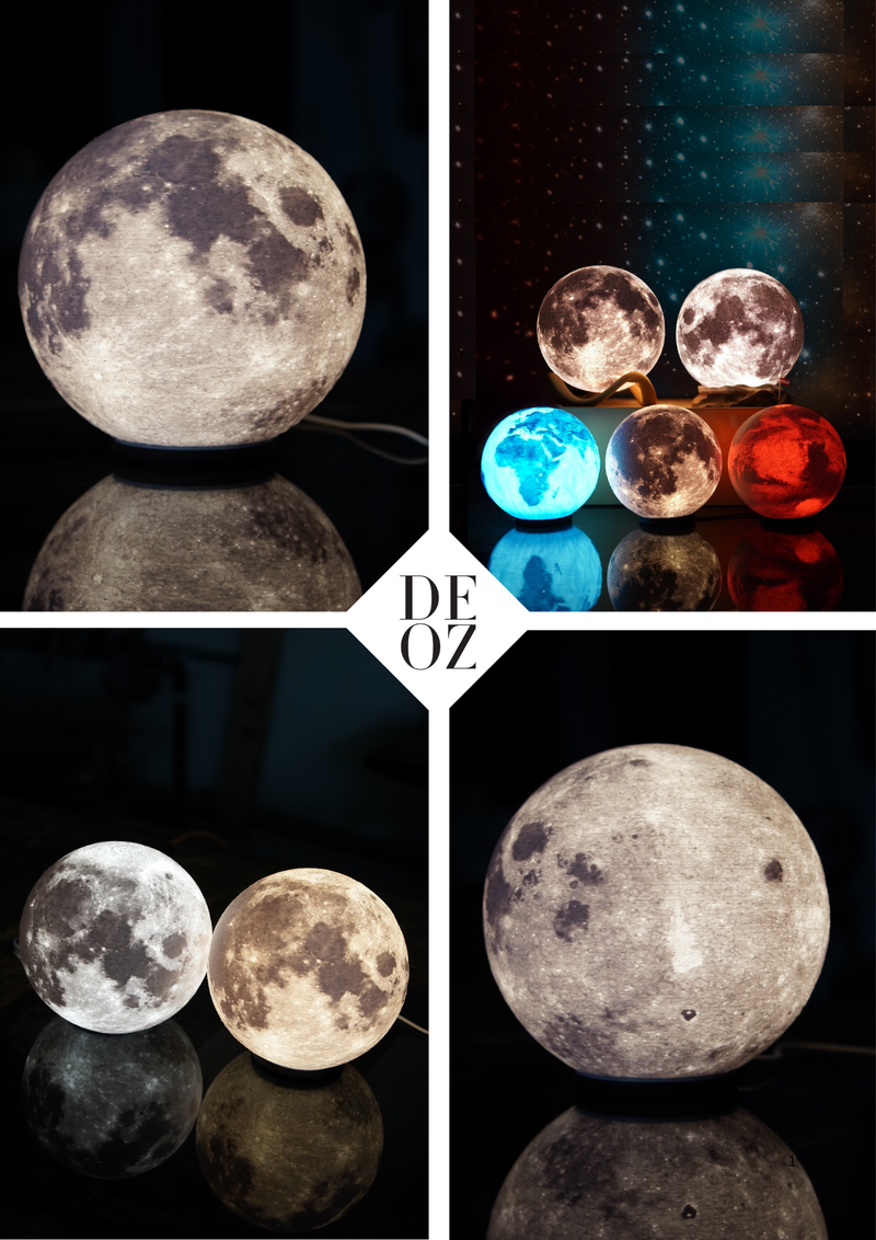 Ay Işığı Dokulu Dekoratif LED Gece Lambası